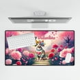 thumbnail image 4 of Hello Valentine’s Day Sphynx Flower Crown Romantic Pink Floral Desk Mat Full Keyboard Mouse Pad Cat Lover Kitten Owner Gifts Idea Large Mousepad - 00031, 4 of 5