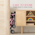 thumbnail image 4 of Dolls To Play My First Baby Doll Stroller for Kids, Foldable Toy Buggy with Canopy, Storage Basket & Diaper Bag, Pink Heart, 4 of 6