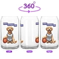 thumbnail image 2 of Happy Father's Day Goldendoodle Playing Basketball with Best Dad Jersey 16oz Glass Cup Mug Doodle Dog Lover Gifts Idea Glass Can - 13006, 2 of 5