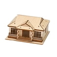 thumbnail image 1 of Colección de rompecabezas de casas de madera en 3D: escena de arquitectura de edificios y modelos de madera. Nivel 1, 1 of 9