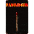 thumbnail image 1 of Letrero Hojalata Metal Rammstein Pintura Hierro Rectangular Del para Pared 20x30cm, 1 of 9