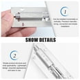 thumbnail image 4 of LITINKIMI 2pcs Door Lock Bolt Silver for Garages and Shed Doors, 4 of 8