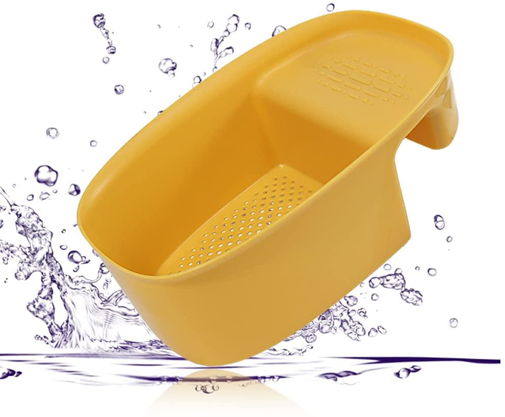 Sink Strainer Colander Drain Basket, Multifunction Saddleshaped Mesh Strainer, Corner Food