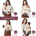 thumbnail image 2 of Cangurera Portabebé Momcozy Mochila Con Asiento Bebé Leopardo Medio, 2 of 8