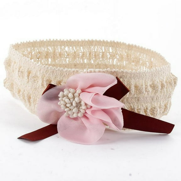 Tooddler Baby Girls Princess Chiffon Flower Head Band Kids Cute Hairband Headband Headwear Pink
