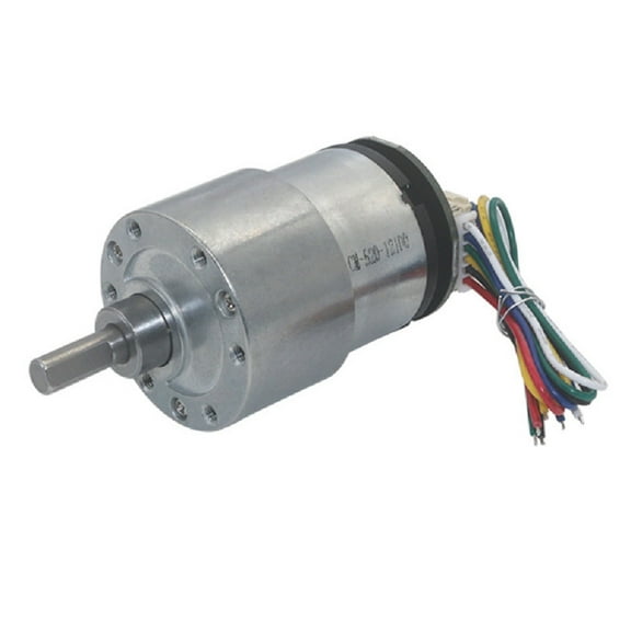 JGB37-520 12V DC Gear Motor Metal Speed Reduction Gear Motor with Encoder 176RPM