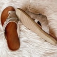 thumbnail image 3 of Zapatillas planas ortopédicas para corrección de juanetes, chanclas, sandalias con un dedo, zapatos, 3 of 5