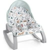 Fisher-Price Deluxe Infant-to-Toddler Rocker Baby Seat with Vibrations & Toys, Pacific Pebble