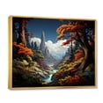 thumbnail image 2 of Designart "Redwood Tree magic Giants" Tree Redwood Floater Framed Wall Art Print, 2 of 7