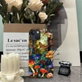 thumbnail image 6 of Punmada Compatible with iPhone 15 Matte Case For Girl Boy Full Body Protective Hard Shell Esthetics Pattern Stained Glass Mushrooms Butterfly Dragonfly, 6 of 7