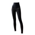thumbnail image 2 of Mallas de compresión Macarena Pantalones capris de yoga de alto control de barr XL negro, 2 of 8