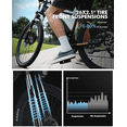 thumbnail image 5 of Qlife Electric Bike for Adults - 21-Speed Mountain Lightweight Ebike with Peak 1000W 25MPH Brushless Motor, 375Wh Removable Battery, 48V 7.8AhBlack, 5 of 6