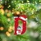 thumbnail image 4 of Adornos navideños, adornos navideños, regalos navideños, árbol de Navidad acrílico 2D, colgante de 26 letras, regalo decorativo, colgantes para fiestas navideñas familiares, objetos colgantes, 4 of 6