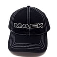 thumbnail image 2 of Mack Trucks Black w/Grey Stitching Slouch Curved Bill Snapback, 2 of 3