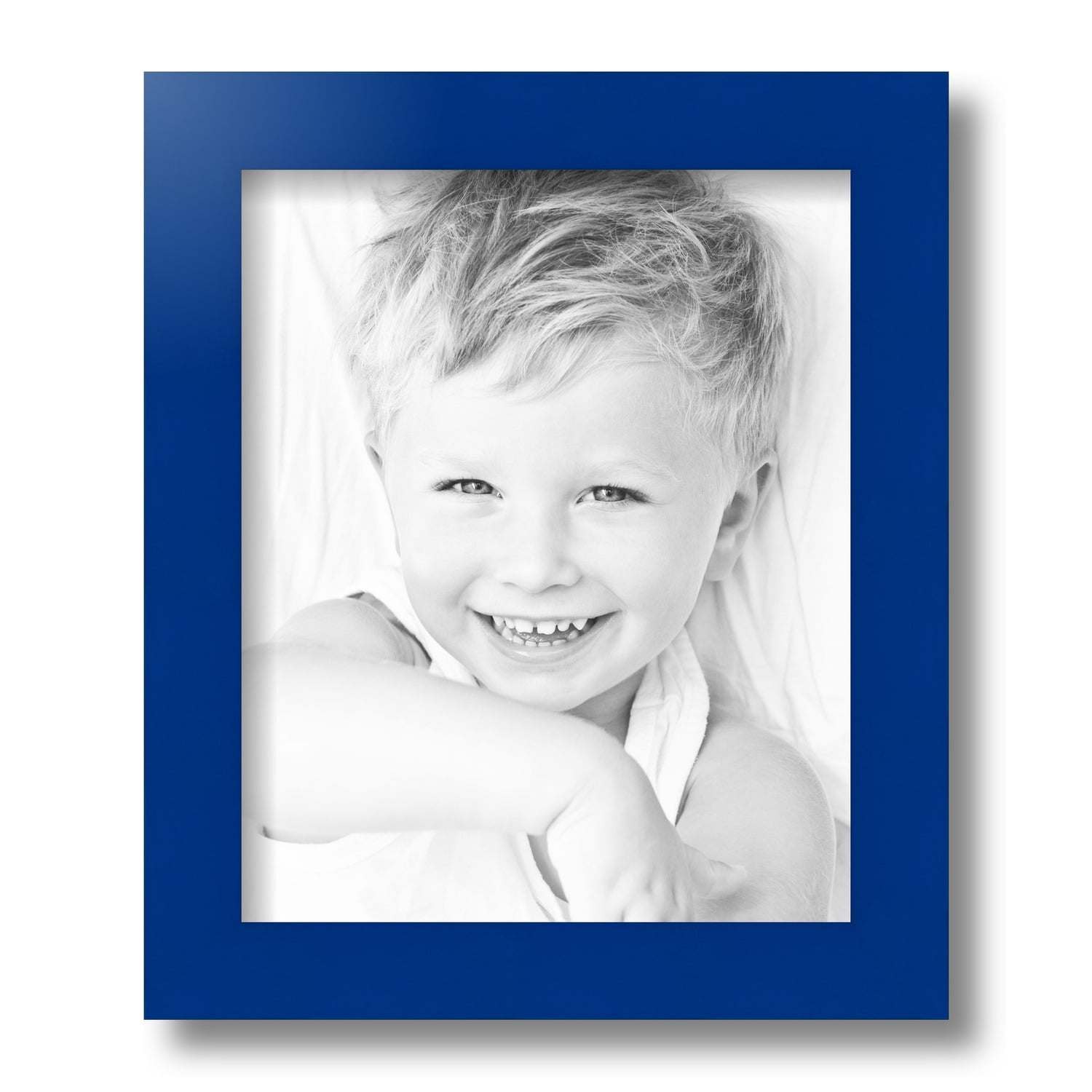 ArtToFrames 8.5x11 Inch Blue Picture Frame, This Blue Wood Poster Frame