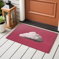 thumbnail image 6 of Pink Sky Bathroom Rug Washable 2x3 Entryway Rug Non Slip Abstract Sky White Minimalist Front Door Mat Low Pile Indoor Doormat Throw Floor Carpet for Kitchen Bedroom Entrance, 6 of 9