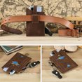 thumbnail image 3 of Étui Porte-Ceinture pour Cellulaire Grande Capacité en Cuir Café, 3 of 8