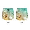 thumbnail image 3 of Fuzoiu Starfish And Seashell On The Beach Print Women's Athletic Shorts, Double-Layer Running Shorts with Pocket,Women's Workout Shorts for Yoga, Gym, and Workouts-Medium, 3 of 7