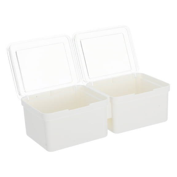 TABLZONE Dryer Sheet Holder With Lid Laundry Container PP 1Pcs 7.7x3.1x2.2in