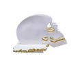 thumbnail image 2 of set de 4 portavasos calavera blanca con base antideslizante diseño decorativo gotico, 2 of 3