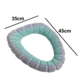 thumbnail image 2 of Double Color Soft Toilet Seat Cover Pad Warmer Stretchable Thicker Washable Cloth, 2 of 5