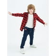 thumbnail image 4 of Men & Boy Button Down Shirt Kid Flannel Shirt Toddler Buffalo Plaid Shirt Boys Western Shirts Long Sleeve Father Son Shirt, 4 of 9