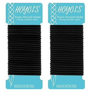 HOYOLS 1/2 Inch Small Black Rubber Bands for Hair Ties Elastics Mini  Toddler Braids Ponytail Holders for Baby Girls Infants Kids Thick Hair  Black