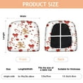 thumbnail image 3 of Red Christmas Gingerbread Man Seat Covers for Dining Room Chairs Set Of 6,Stretch Printed Washable Chair Seat Cover with Elastic Ties and Button,Removable Waterproof Couch Cushion Covers, 3 of 6