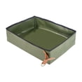 thumbnail image 1 of Caja de arena plegable para gatos, inodoro para mascotas, para viajes, para gatos de interior, inodoro para gatitos, bandeja de arena abierta para aviones, interiores y Largo 50cmx35cmx12.5cm, 1 of 8
