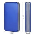 thumbnail image 4 of 72 Capacity CD Case, Blue Hard Plastic CD/DVD Disc Storage Holder Portable Wallet, 4 of 7