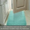 thumbnail image 4 of Luxury Bathroom Rugs Non Slip, Large Cyan Bath Rugs for Bathroom Decor, Water Absorbent and Thick Shower Floor Mats, Machine Washable Bath Mat Runner, 4 of 7