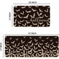 thumbnail image 3 of Bats Halloween Kitchen Mats Set of 2, Black Home Decor Low-Profile Kitchen Rugs for Floor - 17x29 and 17x47 Inch, 3 of 6