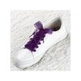 thumbnail image 6 of INSPIRE CHIC 2 Pairs Flat Snow Yarn Shoelaces 2.5cm/4cm Wide Transparent Shoe Laces for Sneakers Dark Purple 90cm/35", 6 of 6