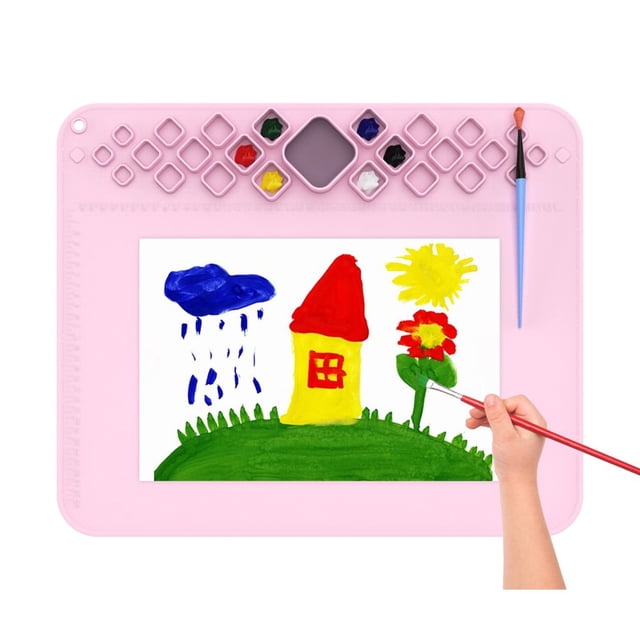 Silicone Craft Mat Nonstick Silicone Sheet With Paint Plaid For Diy Painting Art Clay Creat