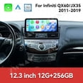 thumbnail image 2 of ZWNAV 12.3 Car Android Screen Carplay For Infiniti QX60 JX35 2011-2020 Car GPS Navigation Head Unit Multimedia Player Car Radio Media, 2 of 12