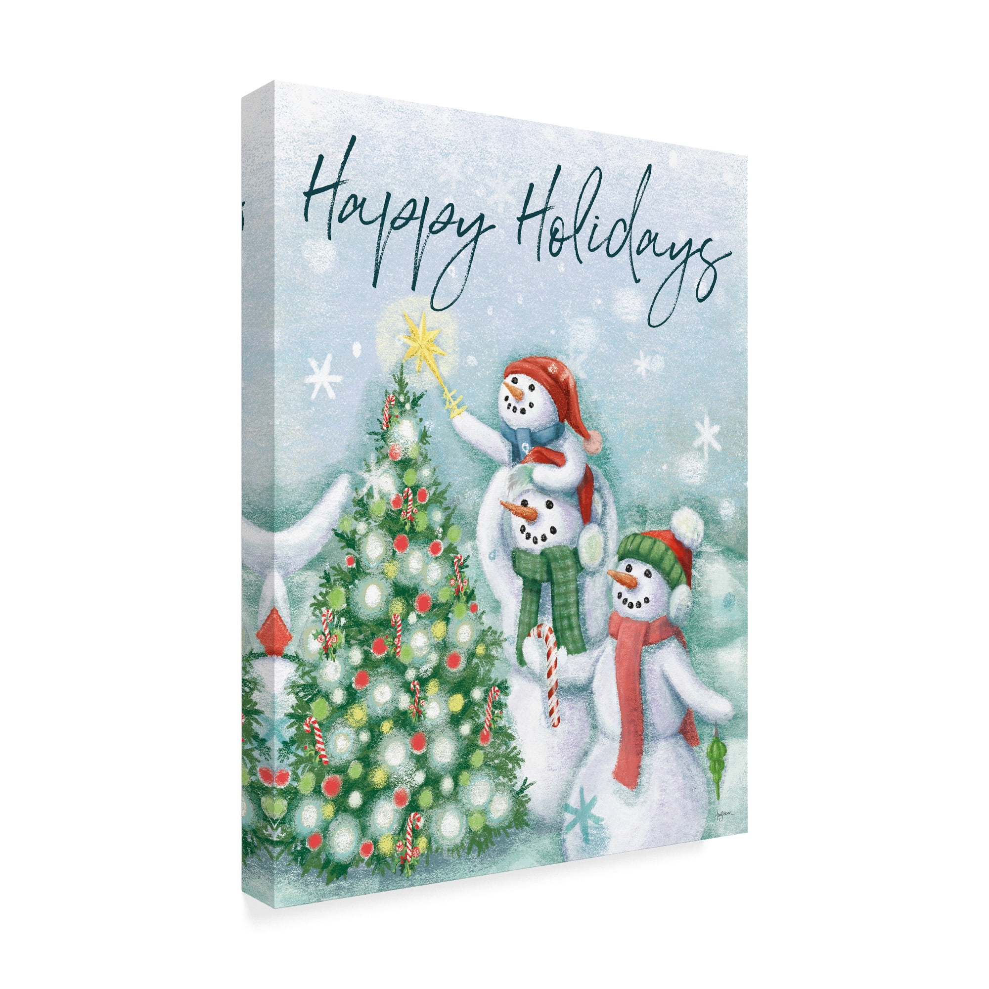 Trademark Fine Art 'Classic Snowmen VI' Canvas Art by Mary Urban