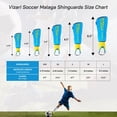 thumbnail image 3 of Espinillera de fútbol Vizari Malaga para niños, color celeste/amarillo, talla S, 3 of 7