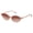 Pink, variant on Retro Oval Sunglasses for Women Trendy Oval Narrow Cat Eye Sunnies 90s Vintage Shades