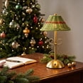 thumbnail image 5 of ALORINA Rechargeable LED Table Lamp with Green Weave Shade, Portable Cordless Nightstand Light, Vintage Warm Light for Living Room and Bedroom Decor, 5 of 7