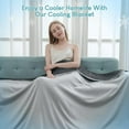 thumbnail image 6 of Uttermara Cooling Thorw Blanket for Hot Sleeper, Double Sided Plush Fleece Throw Blanket for Bed, Couch and Travel, 60"x80", Gray, 6 of 11