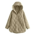 thumbnail image 4 of YDFCWXW Womens Jackets Fashion 2025 Winter Coat for Women Business Casual Quilted Hooded Lightweight Jackets (Light Green, M), 4 of 5