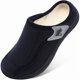 thumbnail image 1 of wonima44 Womens Slippers Wide Diabetic House Slippers Adjustable Edema Swollen Slip on Slipper Soft Warm House Shoes Non-slip Bedroom Slipper, 1 of 1