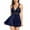 Navy, variant on Idoravan Tankini Swimsuits for Women Plus Size&nbsp;Women's 2024 Spring Fashion Plus Size Conservative Skirt Style Two-piece Swimsuit Suit Black XXL