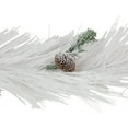 thumbnail image 5 of Northlight 6' x 10" White Flocked Artificial Christmas Garland with Pine Cones, Unlit, 5 of 5