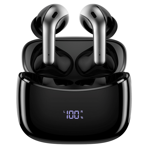 Wireless Bluetooth Headset with Microphone Touch Control , IPX7 Waterproof, High-Fidelity Stereo Earphones for Sports and Work，Compatible with iPhone 13 Pro Max XR Samsung Android - Walmart.com