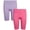 Purple/Space Dye, variant on dELiA*s Girls Biker Shorts Breathable Stretch Athletic Yoga Running Dance Shorts for Girls 2 Pack
