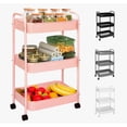 thumbnail image 1 of Carrito Organizador De Metal Transportador Metálico Ruedas Modelo Rosa, 1 of 4