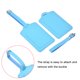 thumbnail image 5 of Equipaje Etiqueta PU Soportes 12x7cm Equipaje Etiqueta Identificador con Correas para Mochila Viaje Bolso Maleta Claro Azul Paquete de 2, 5 of 6
