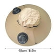 thumbnail image 4 of Darzheoy Outdoor Wide Brim Sun Hat with 2 Solar & USB Fan Sun Bucket Hats for Men Women Fishing Hat with Fan Built in (Ice Sleeves Free), 4 of 7