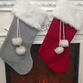 thumbnail image 2 of Decoraciones de medias para árboles de Navidad YONGSHENG color rojo y gris, 2 of 5